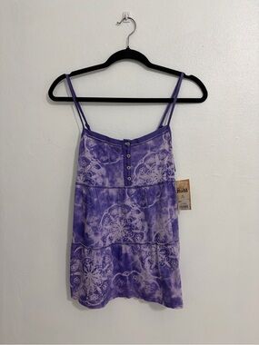 Mudd Purple Tie-Dye Spaghetti Strap Camisole